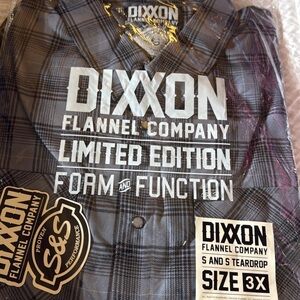 Dixxon S and S Teardrop BNIB Men's Flannel Shirt